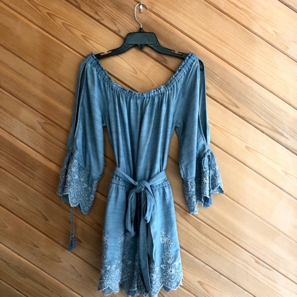American Eagle Outfitters Dresses & Skirts - NWT! AEO Denim Off the Shoulder Romper